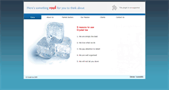 Desktop Screenshot of crystal-ice.co.uk