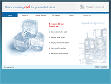 Tablet Screenshot of crystal-ice.co.uk